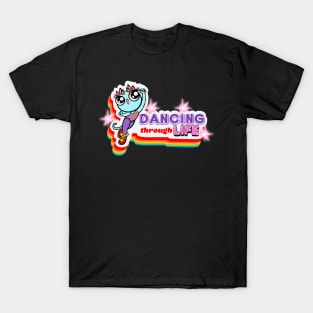 Rainbow Sparkle Dance Cat T-Shirt